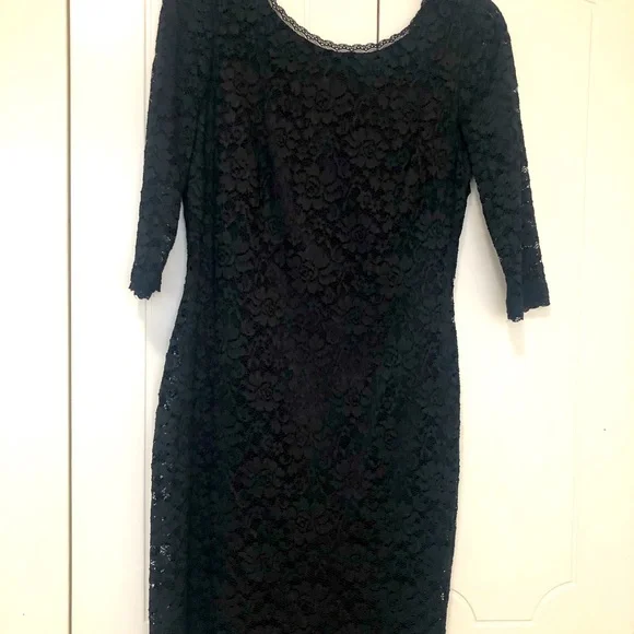 eliza j dress black lace Black Lace Halter Dress Eliza j New